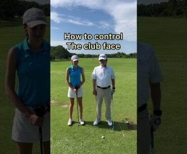 How to control the club face at impact.