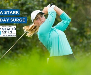 Maja Stark comes surging down the back nine in Sweden!