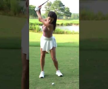 Hot Women Golf Shorts | Golf Swing Basics | Juju swing Golf | #golf#shorts #golfswing