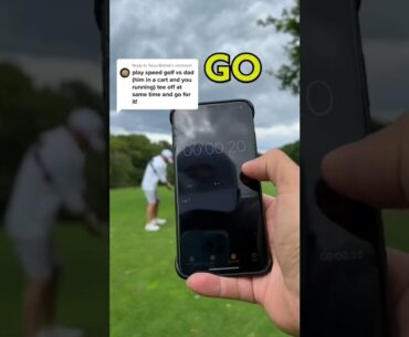 Father VS Son - SPEED GOLF With A TWIST