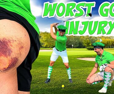 Creating the WORST GOLF BALL INJURY of all Time *SEVERE DAMAGE*