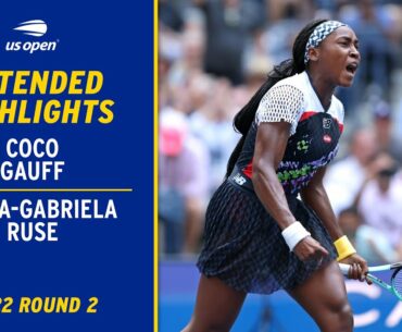 Elena-Gabriela Ruse vs. Coco Gauff Extended Highlights | 2022 US Open Round 2