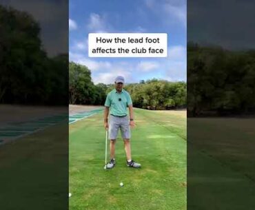 How The Lead Foot Affects Your Golf Club Face