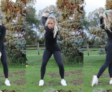 How to Hit Fades, Draws, and Straight // Golf Tutorial