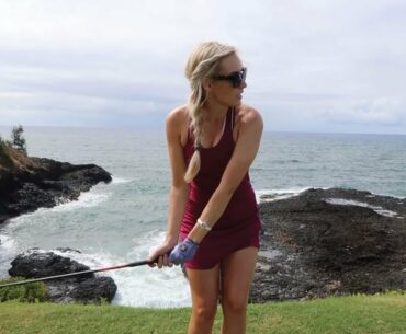 PLAYING ONE OF MY ALL-TIME FAVORITE GOLF HOLES // HOKUALA OCEAN COURSE VLOG (HAWAII)