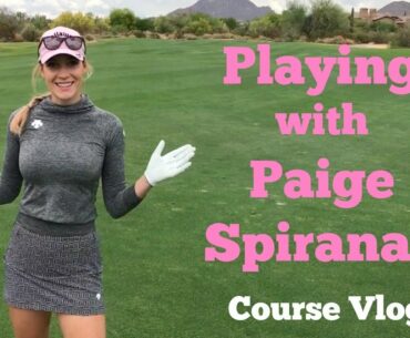 Playing with Paige Spiranac // Course Vlog // Raptor at Grayhawk