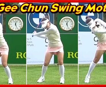 LPGA Beauty Golfer "In Gee Chun" Solid Driver-Iron Swing & Slow Motions