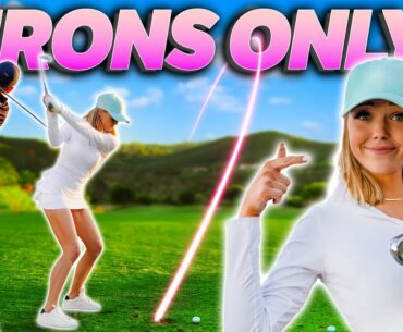 We Shot UNDER PAR Using Just Irons?! | Scramble Match With My Editor