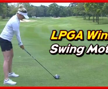 LPGA Winner "Nanna Koerstz Madsen" Powerful Driver Iron Swing & Slow Motions