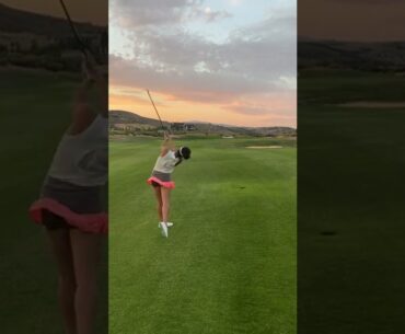 Utah has the best sunsets for golf.. #shorts