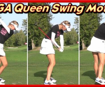 LPGA Leader "Jessica Korda" Beautiful Swing & Slow Motions