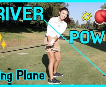 Driver Power [Smash Factor: Swing Plane] | Golf with Aimee