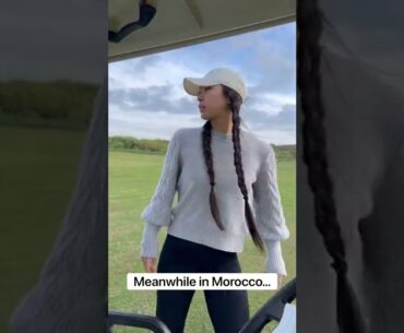 When sis goes on golf holiday without you ⛳️😢 || Shee Golfs #shorts