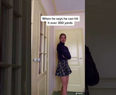 When he says he can hit it over 300 yards.. #shorts