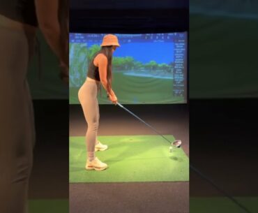 How Far Do You Think I Hit This Drive? || Shee Golfs #shorts
