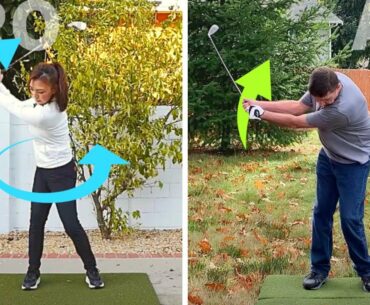 Master The Transition! Let Me AIMEEFY Your  Backswing & Downswing | Online Lesson Giveaway