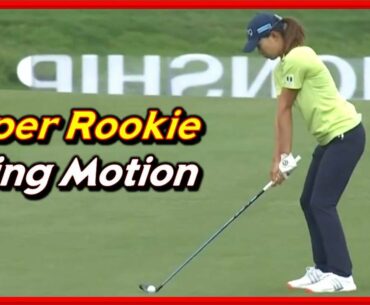 LPGA Top Rookie "Hinako Shibuno" Powerful Driver- Iron Swing & Slow Motions