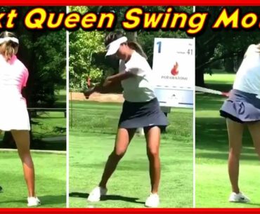 LPGA Next Queen "Muni He" Beautiful Swing & Slow Motions