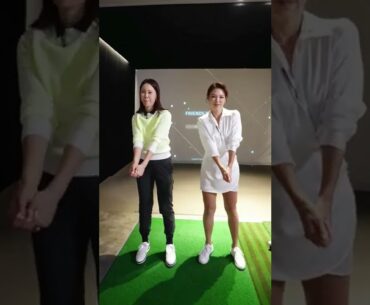 머리부터 발끝까지 #댄싱퀸 #백지영 님이랑🙈❤️‍🔥 Head, Shoulders, Knees and Toes #GolfSwing Edition w/ Baek Ji Young 🤣