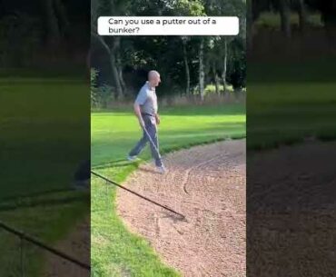 Can you use a putter out of a bunker? #shorts