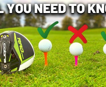 SET UP & TEE HEIGHT FOR DRIVER! COMPLETE DRIVER GUIDE