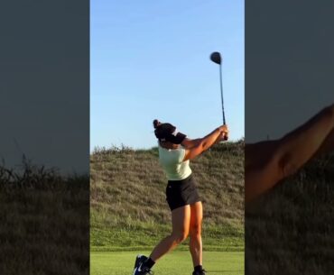 Golf Swing Analysis: Flawless Slow-mo @cassiemarie_b #golfswing #ladygolfers #golfgirl #mahsa_amini