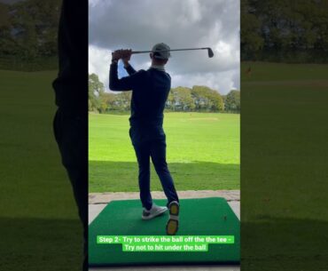 Struggle with shallowing the golf club? Try this tall tee drill -Golf tips
