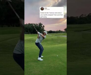 No one cares, here's my golf swing
