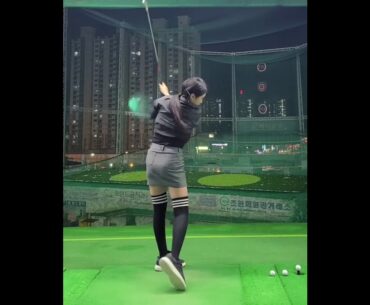 오늘도 수고했다💫5번아이언~   #허은지프로💋 | GOLF VN