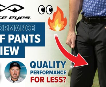 GOLF APPAREL REVIEW - Snake Eyes Golf Performance Stretch Pants - Rock Bottom Golf