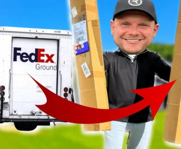 I Got A MYSTERY BOX Of NEW GOLF CLUBS!?