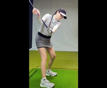 번 왼손그립힘이 너무약하다보니 백스윙 올라가면서 샤프트가 쳐저요 ㅠㅠ #golf #short  #골프  | GOLF VN