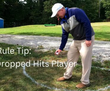 Golf Rules Tip:  Ball Dropped Hits Player