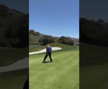 President Trump drains birdie from downtown