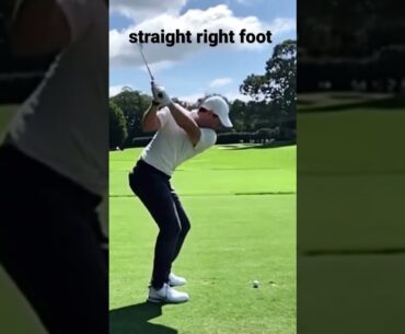 straight right foot