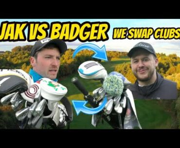 WE SWAP GOLF CLUBS! JAK VS BADGER PART 2
