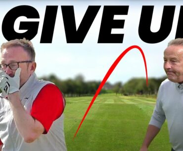 I give up with golf... It's killing me