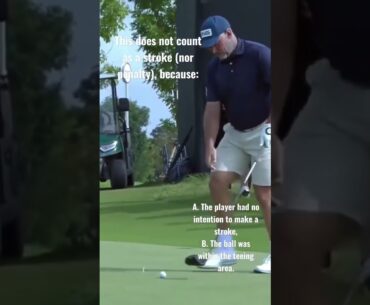 Accidentally Knocking Ball off Tee - Golf Rules Explained