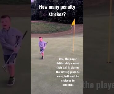 Deliberately Causing Ball to Move on Putting Green - Golf Rules Explained