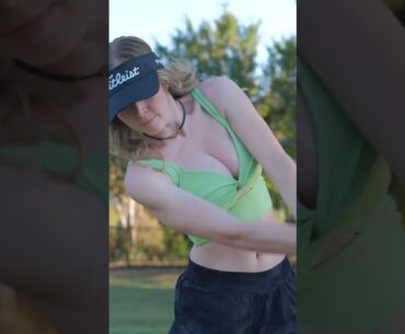Grace Charis Golf Girl green top