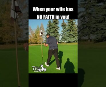 Wife has NO FAITH in my score on the GOLF course! LOL #golfshorts #shorts #golf