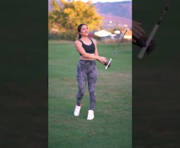 Pure swing #shorts #golfgirl #golfshorts
