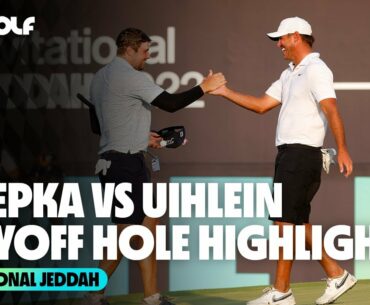 Brooks Koepka vs Peter Uihlein Playoff Highlights | Invitational Jeddah
