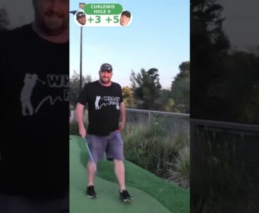 DAMIEN VS TREVOR: Curlewis Mini Golf - Hole 9 #golf #short #golfing