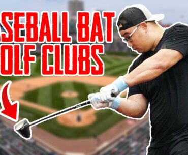 Using BASEBALL GOLF CLUBS To Hit Homeruns At Wrigley Field