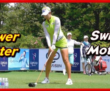 LPGA Power Hitter "A Lim Kim" Powerful Driver Iron Swing & Slow Motions