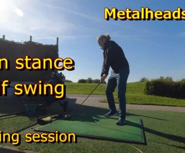 Open stance golf swing feels very natural