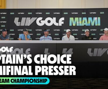 Captain's Choice Semifinal Presser | 2022 Team Championship