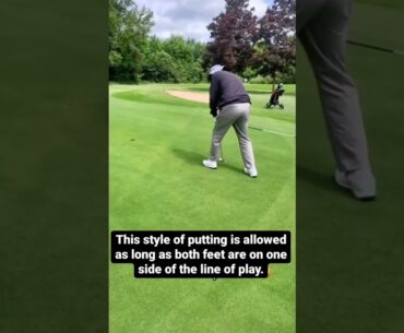 Side Saddle Croquet Putting - Golf Rules Explained