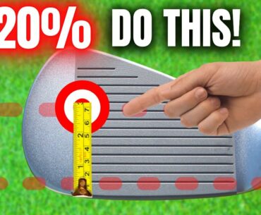 YOU WON'T BELIEVE HOW MUCH THIS SIMPLE TWEAK AFFECTS YOUR IRONS! (20% of Golfers do this!)
